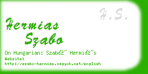 hermias szabo business card